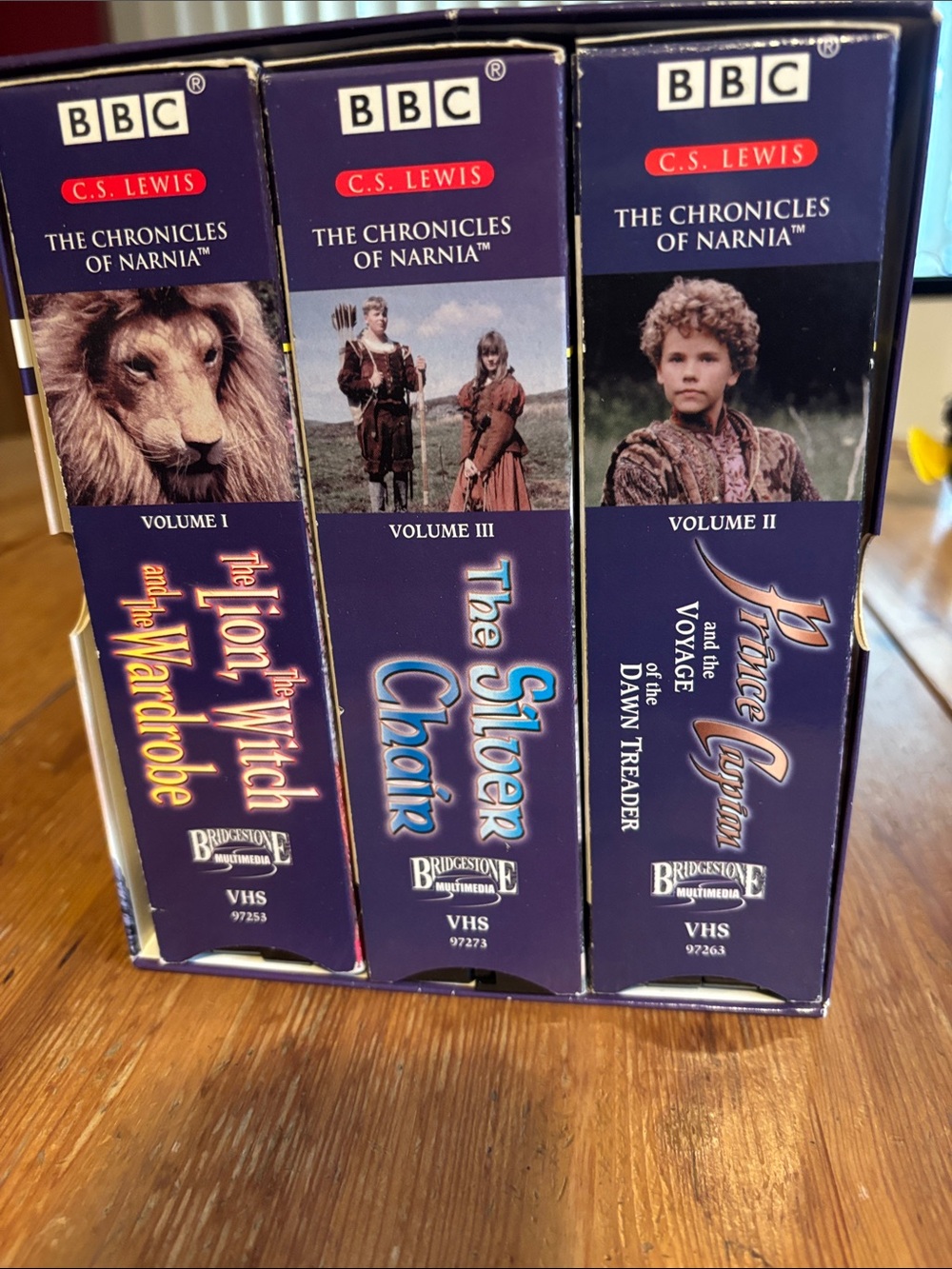 BBC C.S. Lewis The Chronicles of Narnia VHS Box Set - Purple